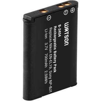 Watson EN-EL19 / NP-BJ1 Lithium-Ion Battery Pack (3.7V, 700mAh)