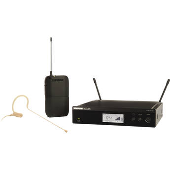 Shure BLX14R/MX53 Rackmount Wireless Omni Earset Microphone System (H9: 512 to 542 MHz)