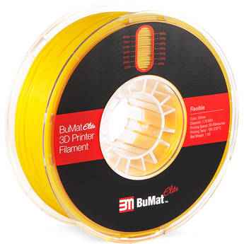 BuMat Elite 1.75mm Flexible Filament (1kg, Yellow)
