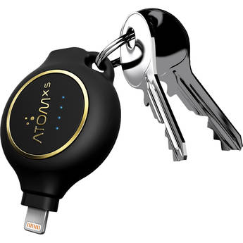AtomXS 3-Hour Key Chain Emergency Charger (1300mAh, Lightning)