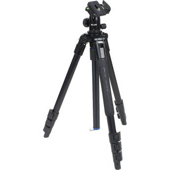SLIK Pro AL-324BH4 Tripod with SBH-400 Triple Action Ball Head (Matte Black)