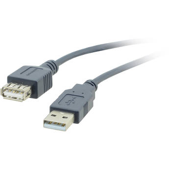 Kramer USB 2.0 Type-A Male to Type-A Female Extension Cable (3', Black)