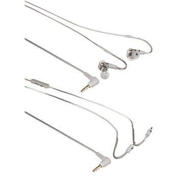 MEE audio M6 PRO 2nd Generation Universal-Fit Noise-Isolating Musician's In-Ear Monitors with Detachable Cables (Clear)