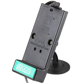 RAM Mounts GDS Powered USB Type-C Phone Dock with Lil Buddy Adhesive Dash Mount