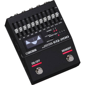 BOSS EQ-200 Graphic Equalizer Pedal for Electric Guitar, Bass, or Keyboards