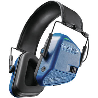 Champion Vanquish Electronic Hearing Protection Ear Muffs (Blue)