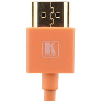 Kramer C-HM/HM/PICO/OR-3 Ultra-Slim Flexible High-Speed HDMI Cable with Ethernet (Orange, 3')