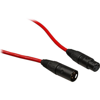 Canare L-4E6S Star Quad XLRM to XLRF Microphone Cable (15', Red)