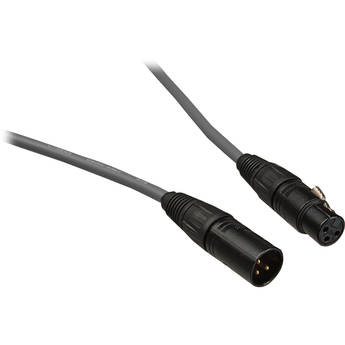 Canare L-4E6S Star Quad XLRM to XLRF Microphone Cable (15', Gray)
