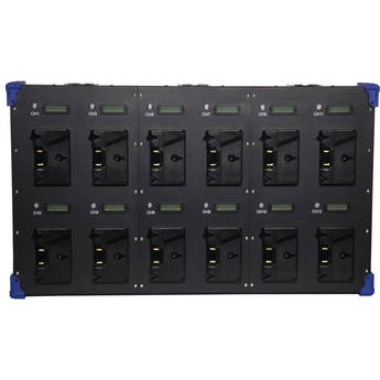 FXLion 12-Bay Wall Charger (Gold Mount, 16.8V 4A)