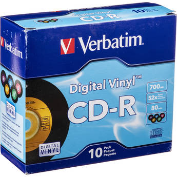 Verbatim CD-R Digital Vinyl Color Disc (10)