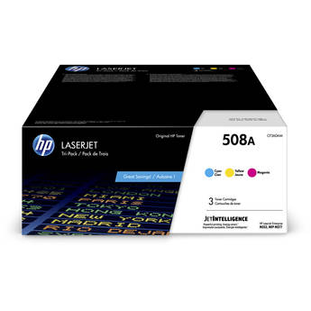 HP 508A Cyan/Magenta/Yellow LaserJet Toner Cartridges (3-Pack)