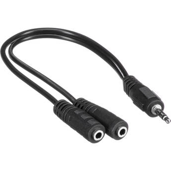 Rocstor 3.5mm Stereo Male to 2 3.5mm Stereo Female Y Cable (7.87")