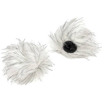 Movo Photo WS-RD10 Furry Windscreen for 10mm Lavalier Microphones (Set of 2)