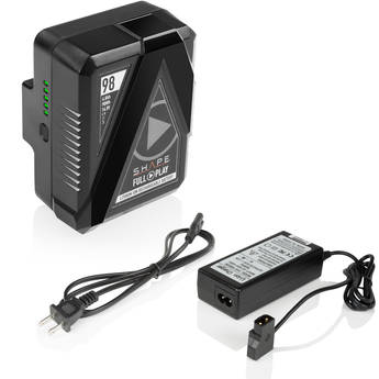 SHAPE Full Play Gold Mount Battery Kit with Portable D-Tap Charger