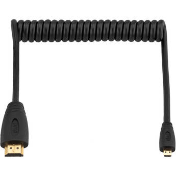 Elvid HDMIAD-030-C Coiled High-Speed Micro-HDMI to HDMI Cable (11 to 36")