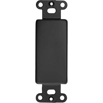 Lowell Manufacturing Rack Panel-Decorator Blank Plates, 4-Pack (Black)