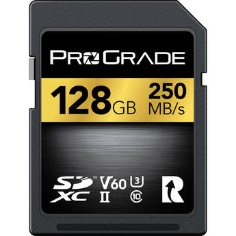 ProGrade Digital 128GB Gold UHS-II SDXC Memory Card