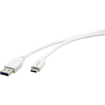 Kramer USB-C to USB-A 3.2 Gen 2 Male Cable (3', White)