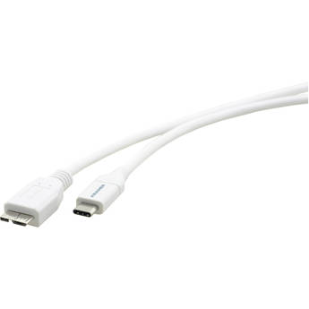 Kramer USB-C to Micro-USB 3.2 Gen 2 Male Cable (3', White)
