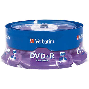 Verbatim DVD+R 4.7GB 16x Disc (25 Pack)