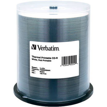 Verbatim CD-R White Thermal/Hub Disc (100)