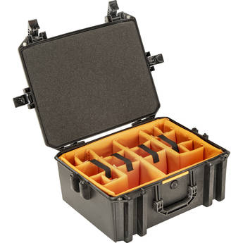 Pelican Vault 550 Case with Padded Dividers (Black, 37L)
