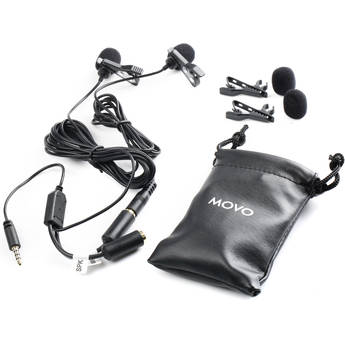 Movo Photo PM20-S Dual Lavalier Microphone Interview System