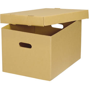 Lineco Ready-To-Assemble Corrugated Bulk Storage Cartons (Tan/Kraft, 25-Pack)