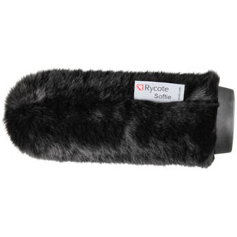 Rycote Standard Hole Short Fur Softie Windshield (7" Long, 0.7 to 0.8" Diameter Hole, Black)