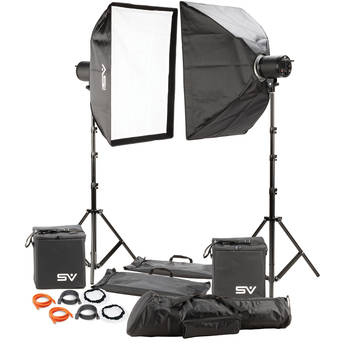Smith-Victor LED Cine-Flood 3000 Light with Bowens Mount Two-Light Kit (150W)