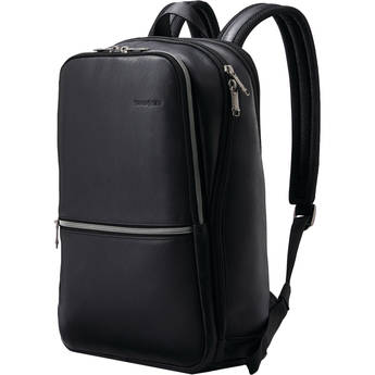 Samsonite Classic Leather Slim Backpack (Black)