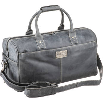 GILLIS LONDON Trafalgar Duffel Leather Camera Bag (Black)