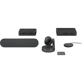 Logitech Rally UHD 4K Conference Camera System with Speaker and Mic Pod Set