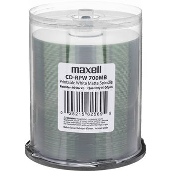 Maxell CD-R 700MB White Inkjet Disc (100)