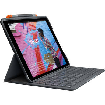 Logitech Slim Folio Protective Bluetooth Keyboard Case for 10.2" iPad 9th Gen (Graphite)