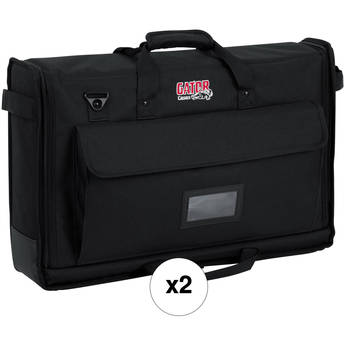 Gator Small Padded Nylon Carrying Tote Bag for LCD Screens (19-24", 2-Pack)