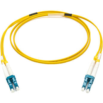 Camplex Premium Bend-Tolerant Single Mode Duplex LC to LC Armored Fiber Patch Cable (6.6', Yellow)