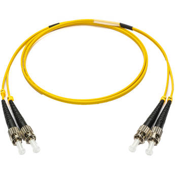 Camplex Premium Bend-Tolerant Single Mode Duplex ST to ST Armored Fiber Patch Cable (3.3', Yellow)