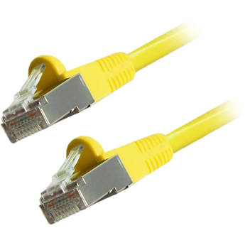 Comprehensive Cat 6 Snagless Shielded Ethernet Cable (100', Yellow)