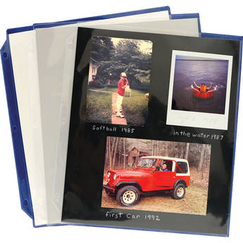 Archival Methods 8.5 x 11" Card Stock Inserts (White, 25-Pack)