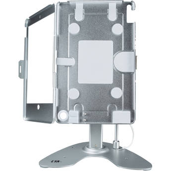 CTA Digital Kiosk Stand with Locking Case & Cable for iPad 10.2" (7th, 8th & 9th Gen, Silver)