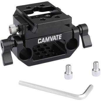 CAMVATE Manfrotto Quick Release System and Adapter Plate with 15mm Dual-Rod Clamp