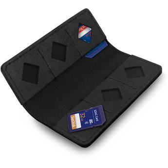 MegaGear Leather SD Card Holder (Black)