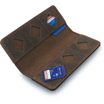 MegaGear Leather SD Card Holder (Cinnamon)