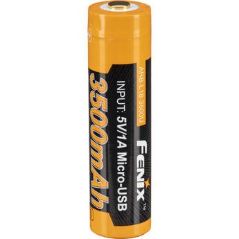 Fenix Flashlight 18650 Li-Ion Battery with Micro-USB Charging Port (3500mAh)