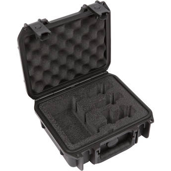 SKB iSeries Waterproof Case for Sony UWP-D Two-Channel Wireless Bodypack Mic System and Other Wireless Systems (Holds: URX-P03D & Two UTX-B03)