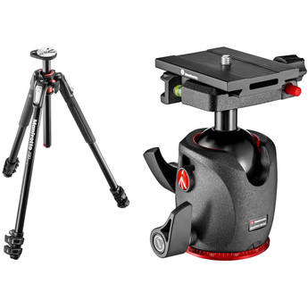 Manfrotto MT190XPRO3 Aluminum Tripod and XPRO Ball Head with Top Lock Quick Release System