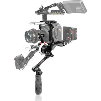 SHAPE Baseplate with Cage, Left-Side Handle & Follow Focus Pro for Canon C500 Mark II & C300 Mark III