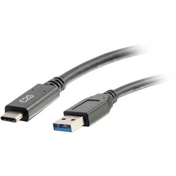C2G USB 3.0/3.1 Gen 1 Type-C Male to Type-A Male Cable (10', 3A)